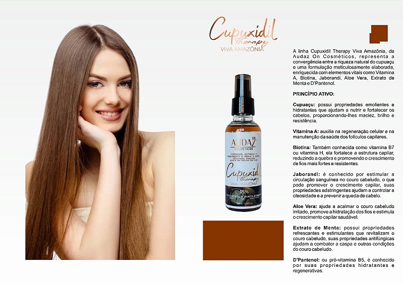 Tônico de Crescimento Capilar 120ml Cupuxidil Therapy - Tratamento para 6 mês