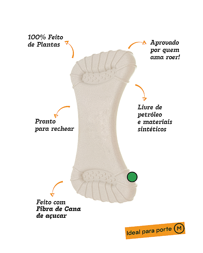 OSSÃO 2.0 RECHEAVEL CANA - MORDIDA FORTE