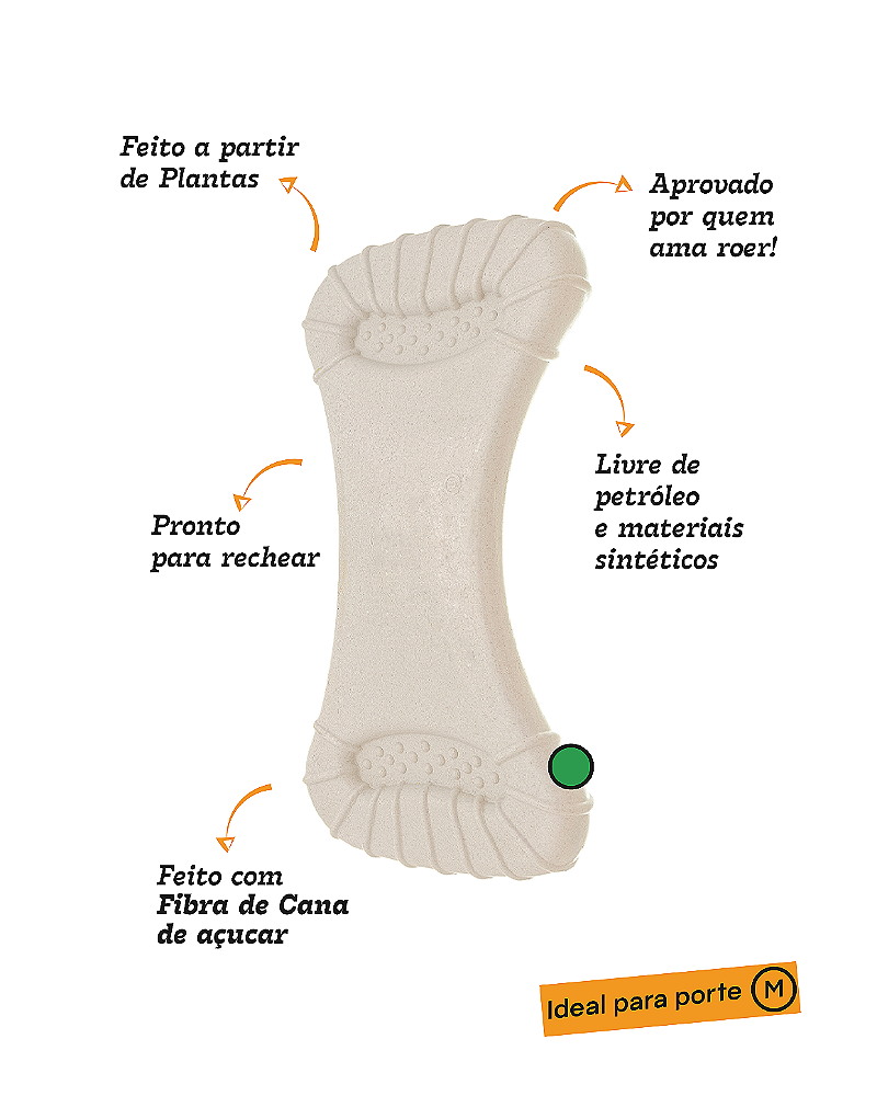 OSSÃO 2.0 RECHEAVEL CANA - MORDIDA FORTE