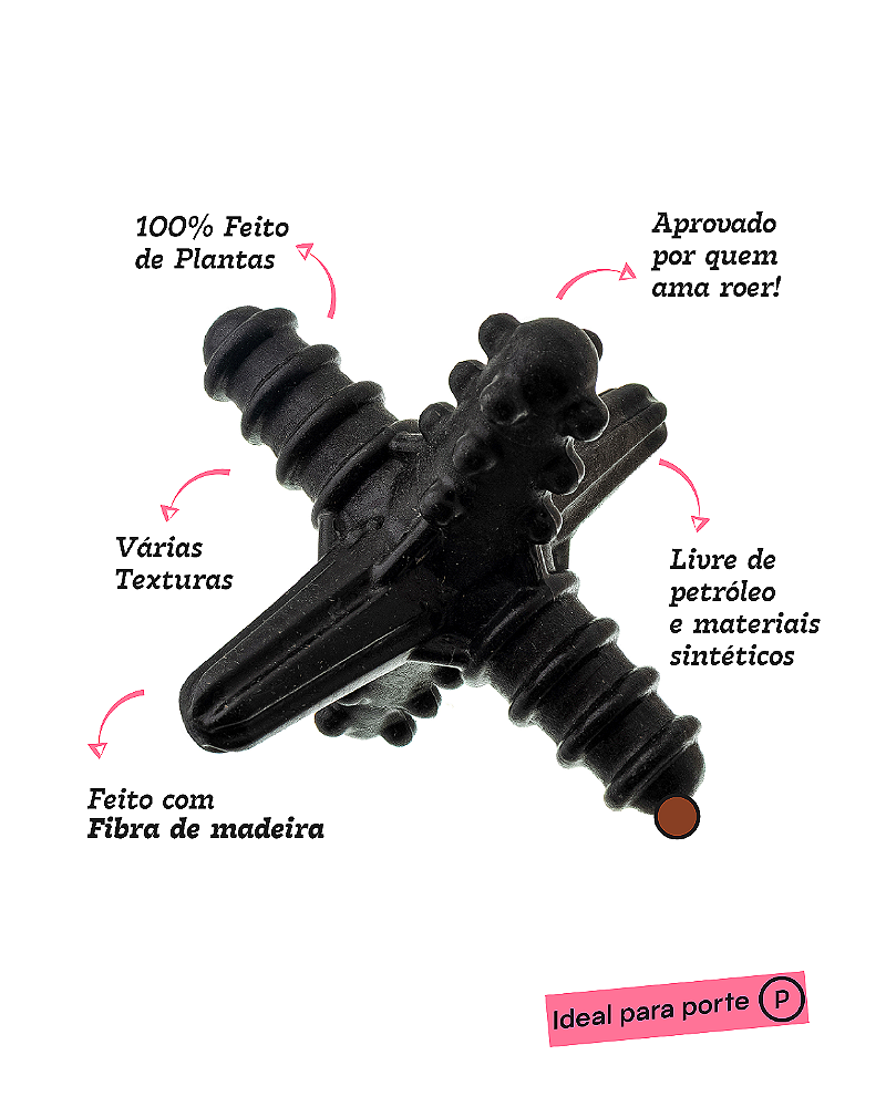 ASTERISCO PEQUENO MADEIRA - MORDIDA EXTRA FORTE