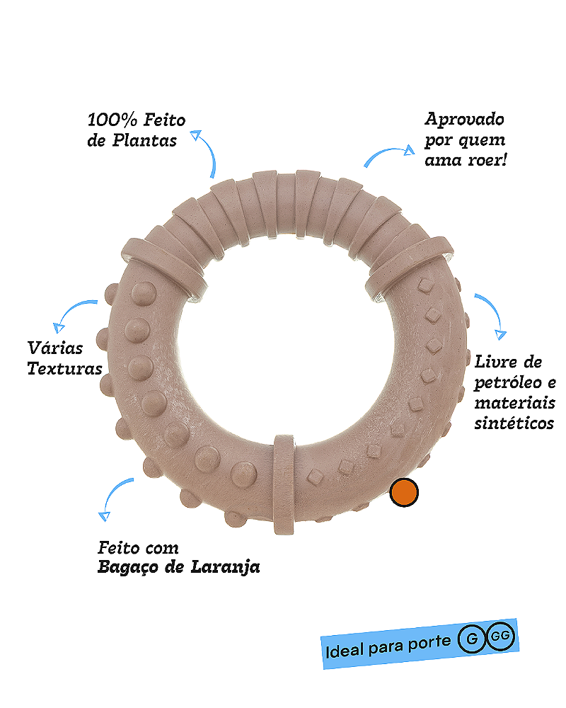 ARGOLA LARANJA - MORDIDA MODERADA