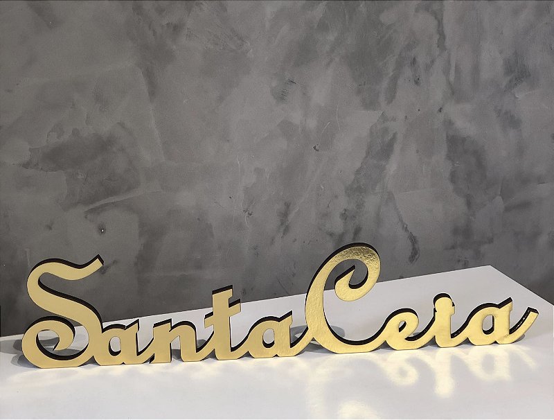 Palavra Santa Ceia em MDF Espelhado 9mm (45x10cm) Decoração Cristã