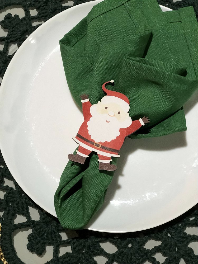 Kit 4 Porta Guardanapos Papai Noel em MDF