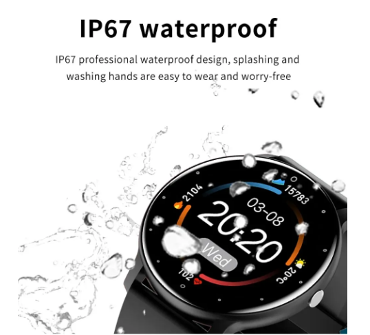 Relógio smartwatch Zwear ZW02 Monitor Cardíaco Bluetooth USB prova d água relógio inteligente original