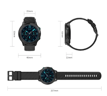 Smartwatch PEJE ZW12 Tela 1.52” IP68 Pulseira Silicone Chamadas + Notificações Bateria Durável + prova d'água