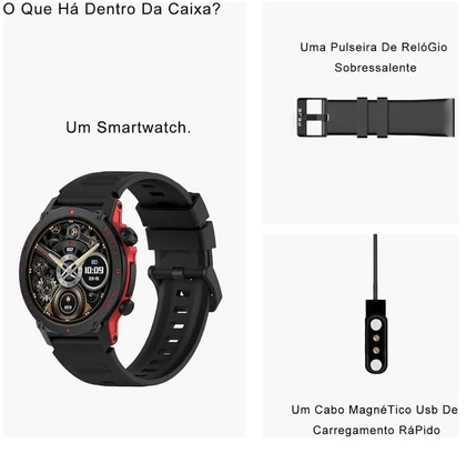 Smartwatch Peje Zw13 A Prova D'água Amoled
