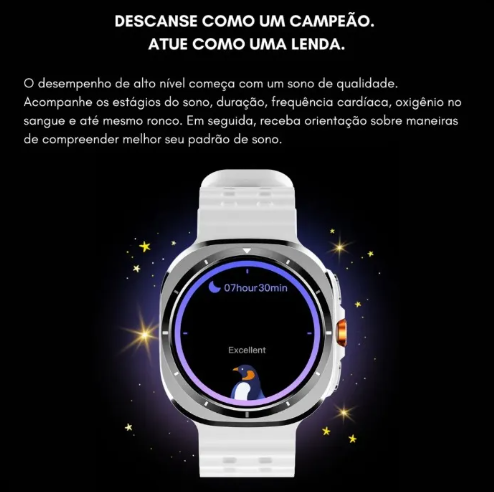 Relógio Smartwatch AM 27 Amoled MICROWEAR Chatgt Lançamento - Resistente A Água