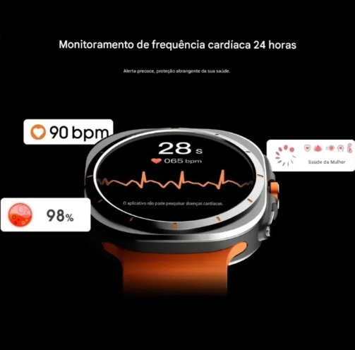 Relógio Smartwatch AM 27 Amoled MICROWEAR Chatgt Lançamento - Resistente A Água