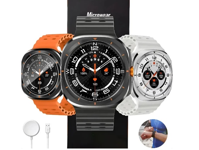 Relógio Smartwatch AM 27 Amoled MICROWEAR Chatgt Lançamento - Resistente A Água