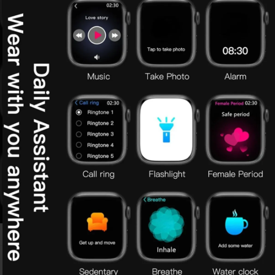 Novo Smartwatch Microwear Watch 9 Pro Original W29 com NFC GPS tela infinita comando de vóz Siri chat GPT monitor de saúde faz e recebe chamadas