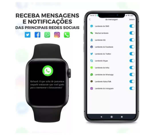 Smartwatch S10 Microwear Série 10 Relógio Inteligente CHAT GPT 47mm MODELO 2026