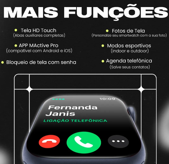 Smartwatch S10 Microwear Série 10 Relógio Inteligente CHAT GPT 47mm MODELO 2026