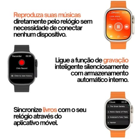 Smartwatch W10 Mini Watch 10 Tela Super AMOLED Microwear 41mm CHAT GPT Série 10 Lançamento 2026