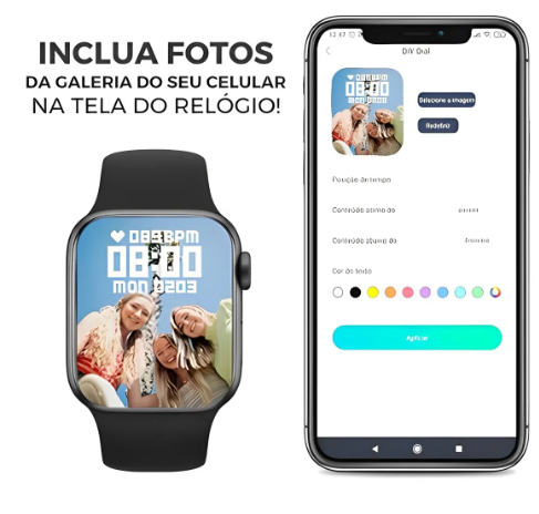 Smartwatch W10 Mini Watch 10 Tela Super AMOLED Microwear 41mm CHAT GPT Série 10 Lançamento 2026