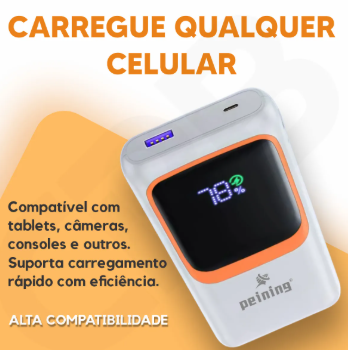 Peining WUP-940 Power Bank carregador portátil 20000mah Turbo 22.5W Saída USB-C - Carregamento Rápido