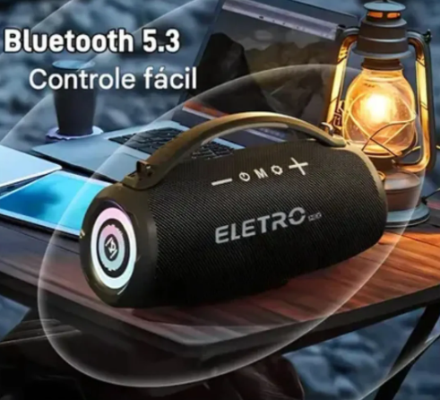 Caixa de Som Bluetooth Peining PEI-S105 200W Subwoofer + 2 Microfones