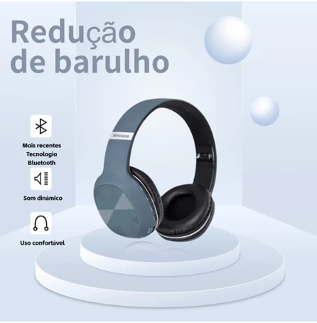 Fone de ouvido Headphone Fone E951BT Bluetooth 5.0 Stereo Micro SD P2 Alta Potência