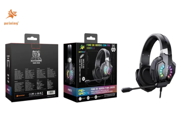Headset Gamer Peining PEI-GM004 – Fone de Ouvido com Microfone P/ Ps4 Xbox Pc Celular