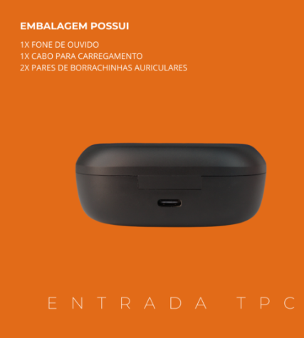 Fone Sem Fio Esportivo Bluetooth 5.3 P9003 C/ Gancho TWS PEI-P9003