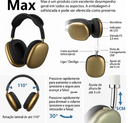 Fone Bluetooth Sem Fio De Ouvido P9 TWS Macaron Top Headphone Pods Max Fone De Ouvido Para Android E IOS Recarregável