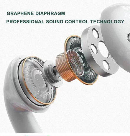 Novo Pro6 BLUETOOTH Sem Fio 5.0 FONE De Ouvido Grande Capacidade Controle De Toque Do Microfone ENVIO IMEDIATO