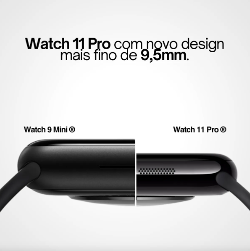 Smart Watch W11 Pro Serie 11 Relogio Original Microwear 47mm Gps Nfc Monitoramento Atividade Fisicas1 Whatsapp 1gb Gps Nf