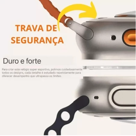 Relógio Smartwatch W69 Ultra Mini 45MM Microwear Tela de 1.95 HD Android/Ios Nfc Original