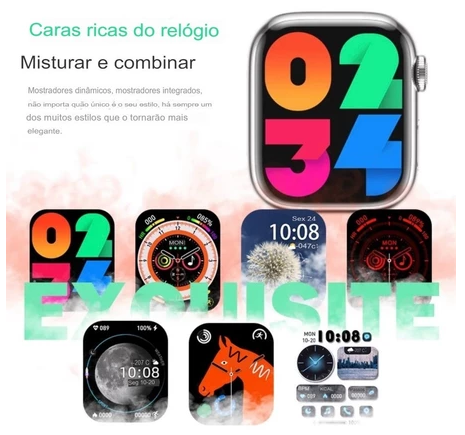 RELÓGIO SMARTWATCH HW9 Pro Max Relogio Inteligente - Tela Amoled 2.2 inch com 3 Pulseiras