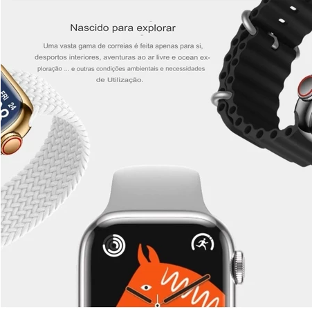 RELÓGIO SMARTWATCH HW9 Pro Max Relogio Inteligente - Tela Amoled 2.2 inch com 3 Pulseiras