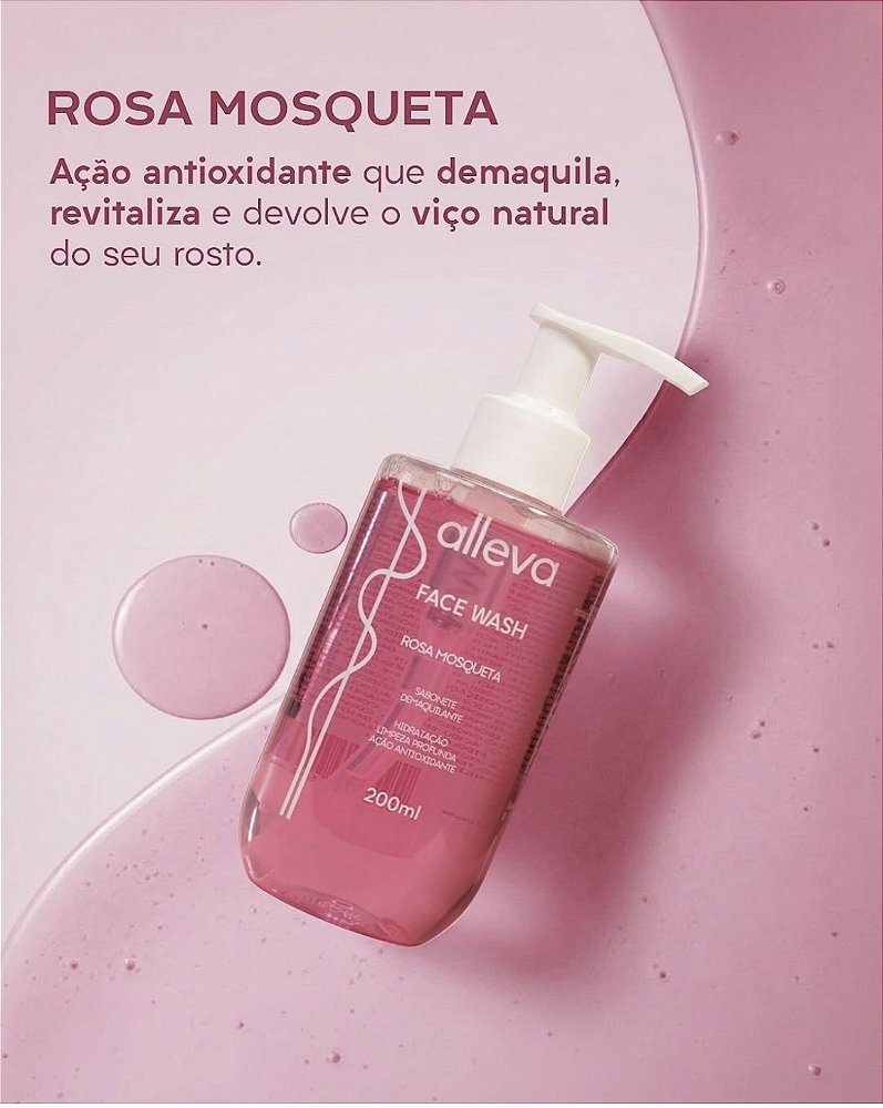 Sabonete Líquido Face Wash Rosa Mosqueta 200ml