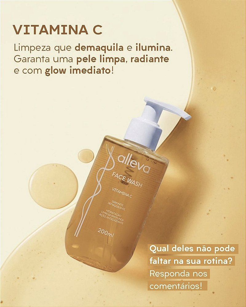 Sabonete Líquido Face Wash Vitamina C 200ml