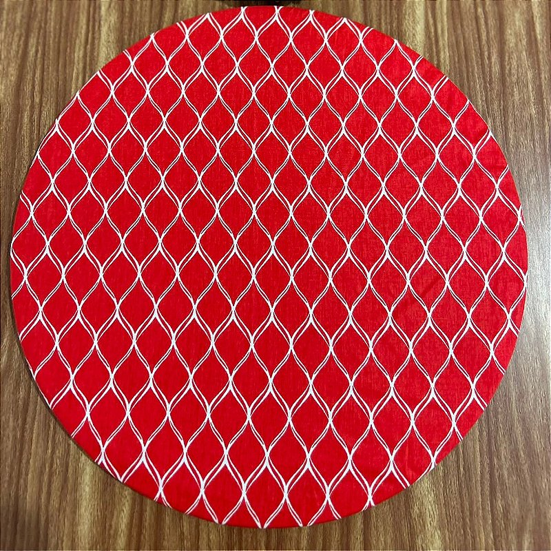 Capa de Sousplat Arabesco Vermelho