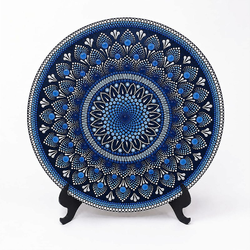 Mandala 35 cm em Pontlhismo.