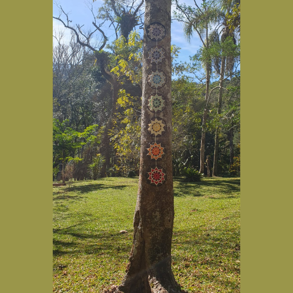 Mobile 7 Chakras em crochê