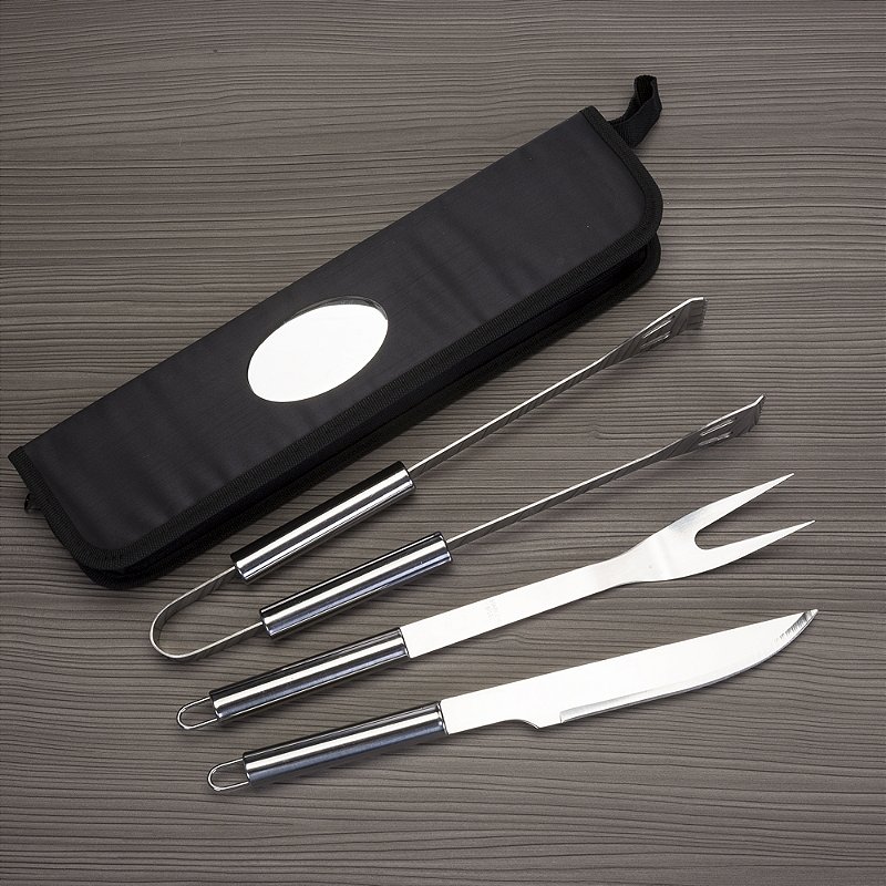 Kit Churrasco 3 peças no estojo personalizado