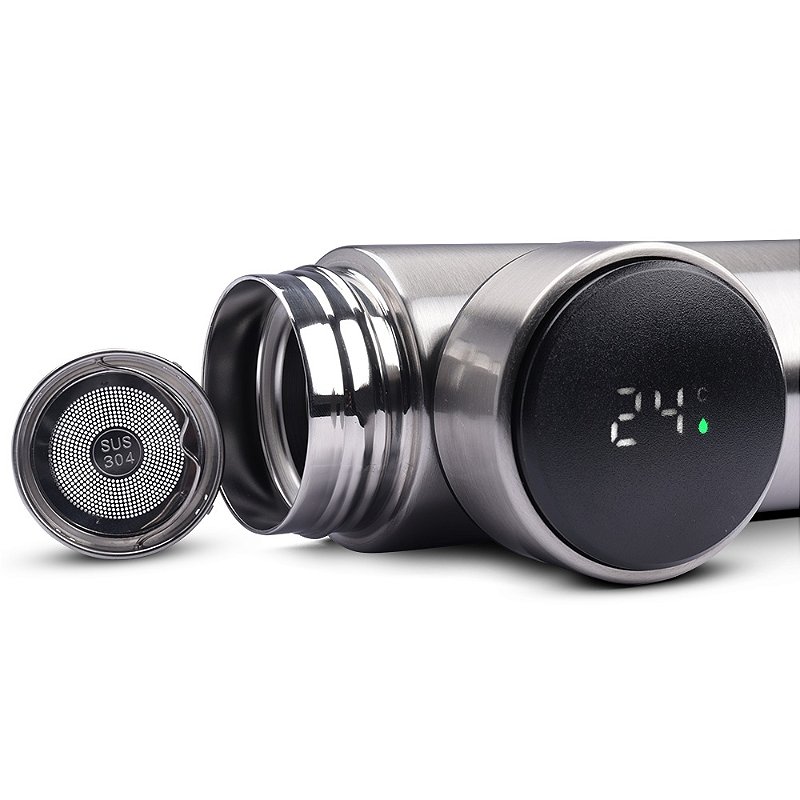 Garrafa Inox 450 ml com Display LED personalizada
