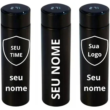 Garrafa Inox 450 ml com Display LED personalizada