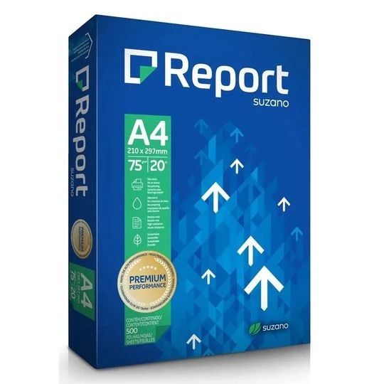 PAPEL A4 REPORT PREMIUM 210X297MM SUZANO C/500UN