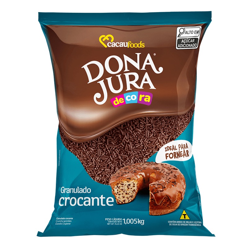 GRANULADO CROCANTE CHOCOLATE 1,005KG DONA JURA