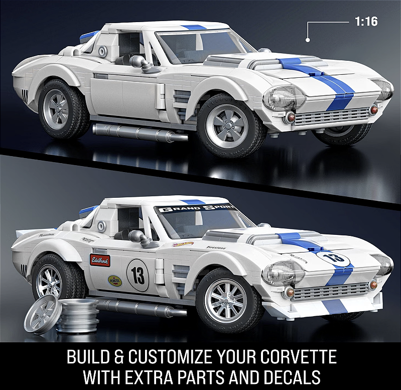 Hot Wheels Brick Shop - '63 Corvette Grand Sport