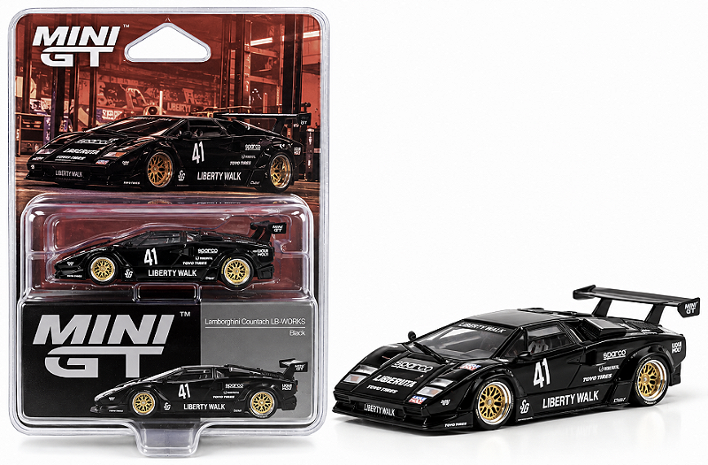 Mini GT - Lamborghini Countach LB-WORKS Black #1081