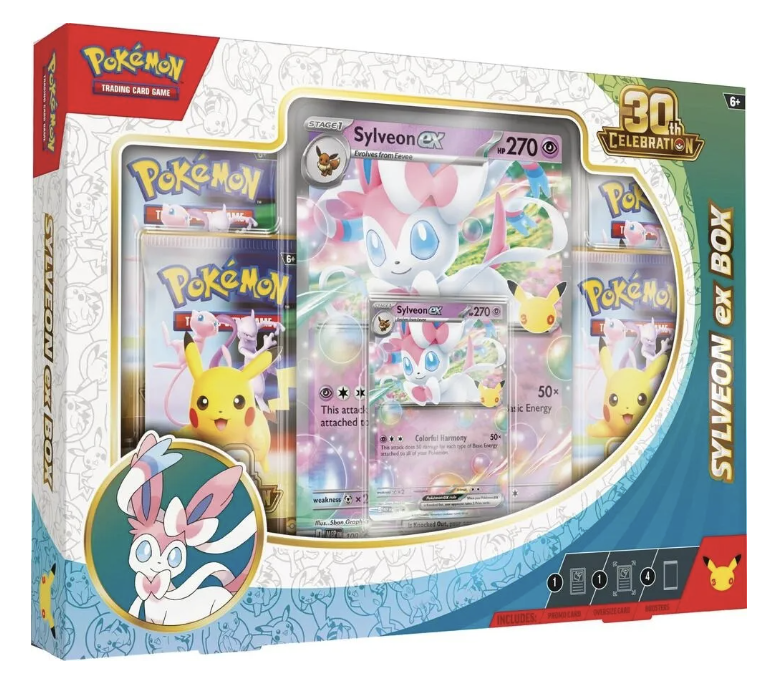 Pokémon Tcg: 30th Ex Box - Sylveon - Inglês
