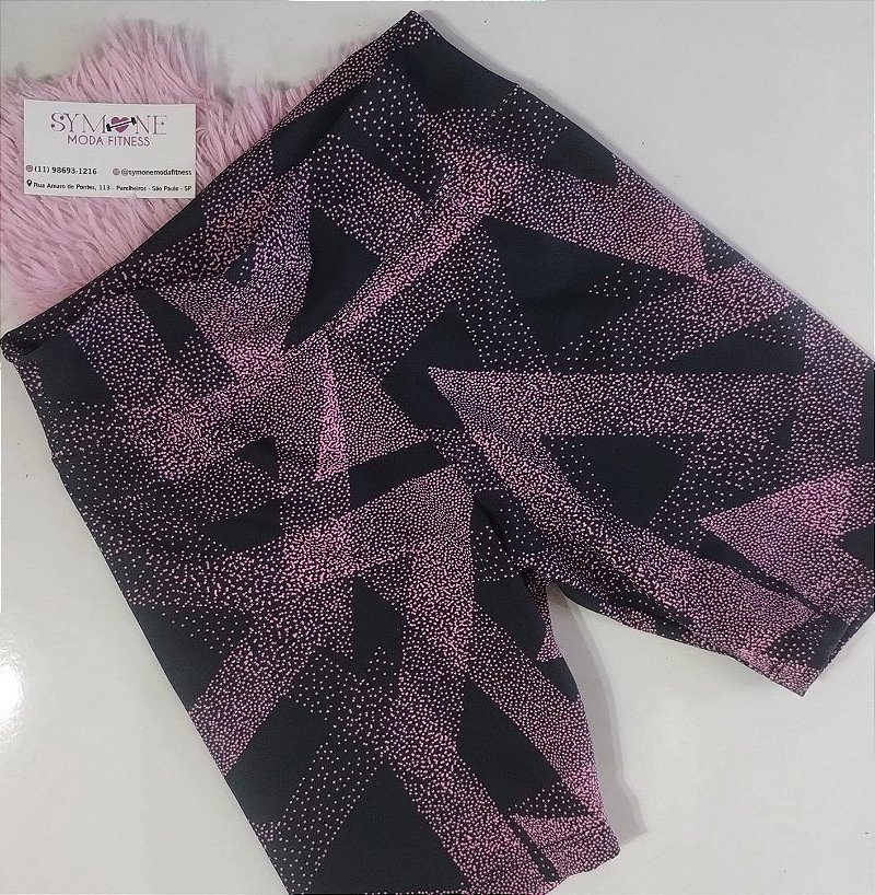 Short Suplex Estampado Feminino Fitness