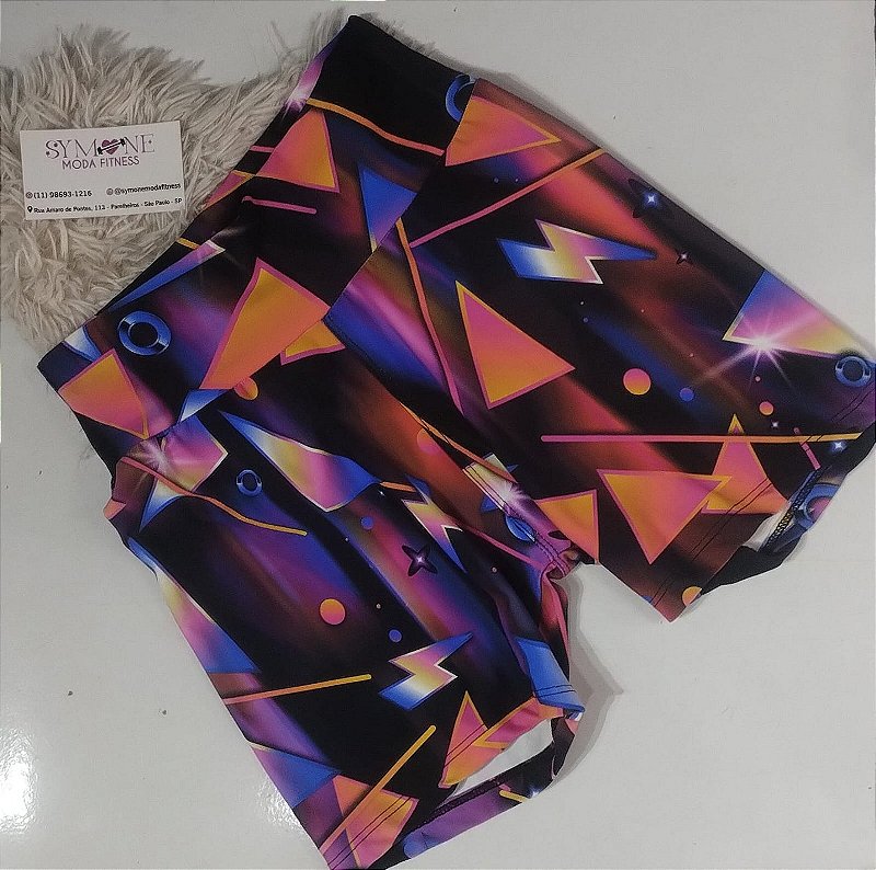 Short Poliamida Feminino Estampado