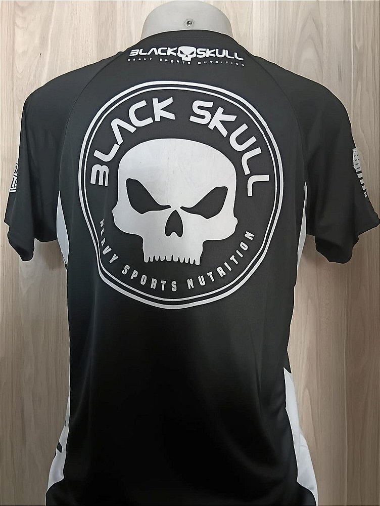 Camiseta Masculina Dry Fit Estampada Black Skull