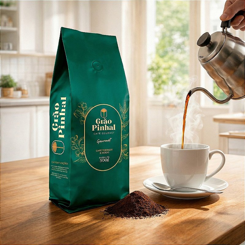 Café Grão Pinhal Gourmet Torrado e Moído 500G