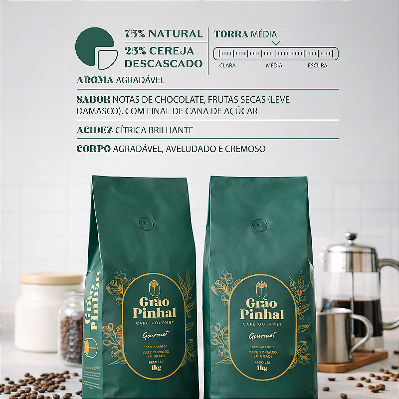 Café Grão Pinhal Gourmet 1KG