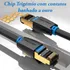 Cabo Vention Rede Rj45 Cat8 40gbps 2000mhz 2m 2 Metros Ikabh