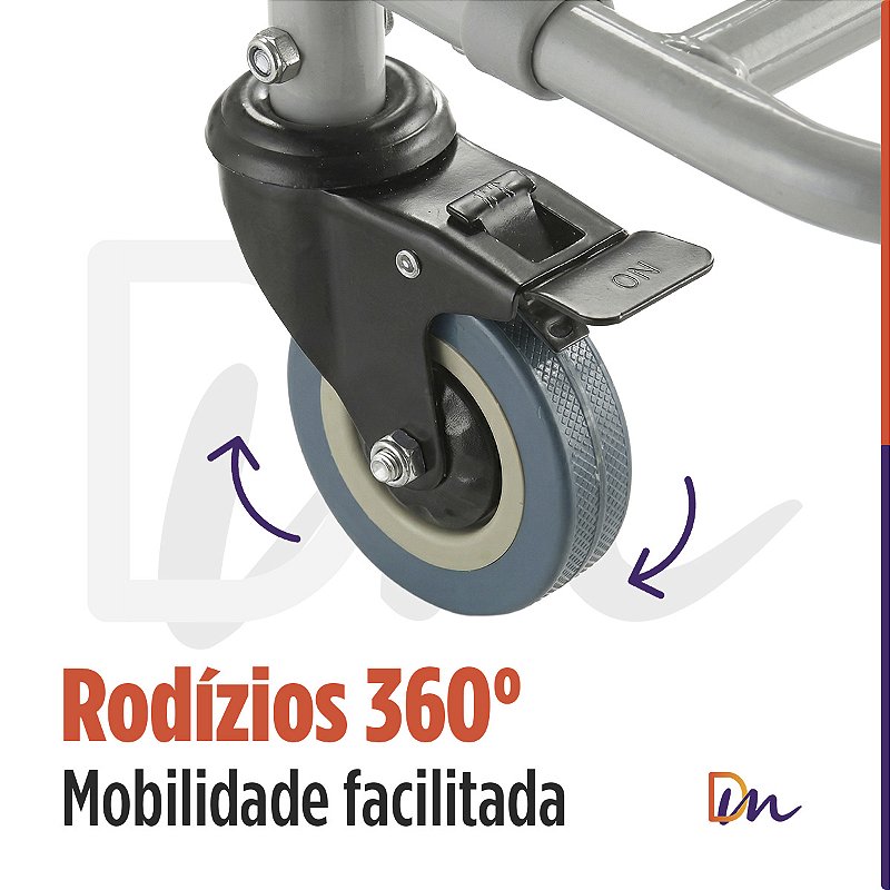 Cadeira Para Banho Higiénica Dobrável Até 100kg D30 - Dellamed