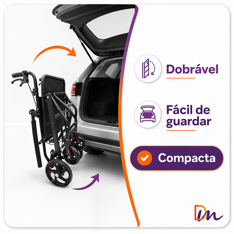 Cadeira De Transporte Transferência D90 - Dellamed